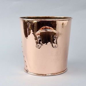 100% Copper Wine Cooler Ice Bucket with Ice Tong Double <b>Rose</b> Gold Color Copper Ice Buckets <b>Top</b> Price - Product Image 2