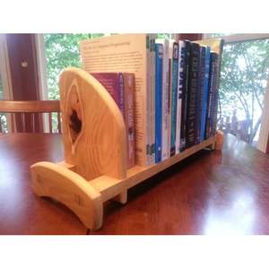 Minimalist <b>Wooden</b> <b>Desktop</b> Organizer with Documentation and Book Holder Features - Product Image 5