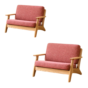 Deux ensembles de canapés pour le salon intérieur au design moderne avec des coussins doux faits à la main par des artisans - Product Image 3