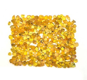 Lote de Gemas Sueltas de Zafiro Amarillo Natural en Bruto de 3-7 mm, 50 CT, con Certificado IGI para la Fabricación de Joyas - Product Image 1