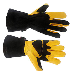 Gants de soudage en cuir résistant à la chaleur de qualité supérieure, fabriqués au Pakistan, prix de gros, marque Veekend Bazar, doublure en polyester - Product Image 1