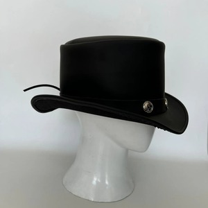 Sombrero de Copa de Cuero Premium para Hombre, Diseño Clásico Estructurado con Opciones de Estilo Personalizado y Producto Profesional - Product Image 3