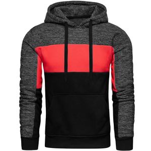 Sudadera con Capucha para Hombre, Informal, de Forro Polar, Manga Larga, Ropa de Invierno, Sudadera con Capucha de Color en Contraste - Product Image 1