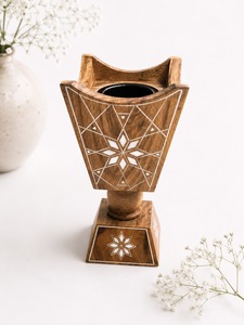 Premium Wooden Bakhoor Burner Traditional Islamic Incense Holder Arabian Home Decor <b>Gift</b> For Ramadan And <b>Eid</b> Celebrations - Product Image 1