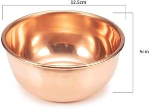 Tazón Redondo de Cobre Puro de 5 Pulgadas para Servir Helado y Fruta, Estilo Vintage, Ecológico, Precio al por Mayor en India - Product Image 2