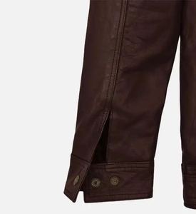 Veste en cuir durable pour homme, style streetwear, coupe droite, imperméable et coupe-vent, vente en gros, meilleur prix - Product Image 3