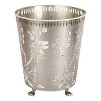 Poubelle Moderne en Laiton Doré, Corbeille à Papier Ronde Conique pour Salle de Bain, Bureau, Hôtel - Vente en Gros