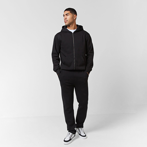 Custom Logo Men Slim Fit <b>Tracksuit</b> Set Premium 100% Cotton Polyester Sportswear Jogger Suit for Gym Running Training Casual Wear - Product Image 3