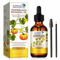 Minyak Esensial Biji Labu AARNAV 60ml Cold Pressed Murni Alami Tea Tree Lavender untuk Pertumbuhan Rambut Perawatan Kulit Pijat Diffuser
