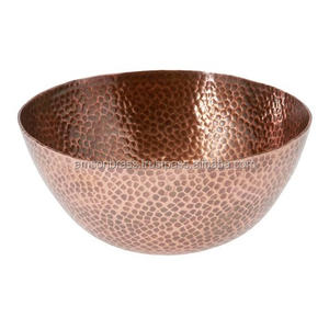 ชามโลหะทองแดงบริสุทธิ์,ถ้วยเสิร์ฟอาหารทำจากทองแดง - Product Image 5