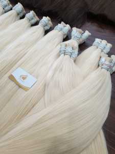 Cheveux vierges humains de qualité supérieure Minh Khang en gros, cheveux pour tresses, sans trame, cuticules alignées, origine Vietnam, 100g, toutes les couleurs pour - Product Image 3