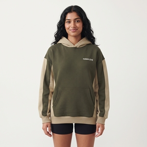 Sudadera con Capucha de Mujer 2026, Diseño Color Block, Felpa de Algodón, Manga Larga, con Bolsillo Canguro - Product Image 1