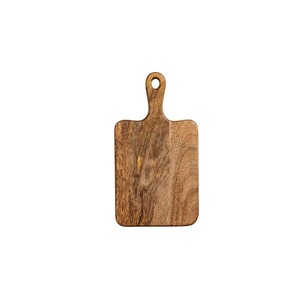 Planche à découper en bois rustique, naturelle, faite à la main, planche de service de cuisine haut de gamme avec poignée - Product Image 5