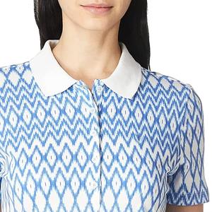 Polo femme en gros, polo femme à patte de boutonnage, polo femme à col contrastant, polo femme à col rayé, fournisseur de polos femme - Product Image 3