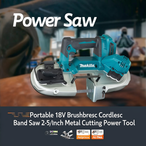 Portable 18V Brushless Cordless Band Saw 2-5/8 Inch Metal Cutting <b>Power</b> <b>Tool</b> - Product Image 3