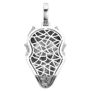 จี้รูปปีกฮิปฮอปสุดหรู เงินแท้ 925 ประดับเพชรโมอิสซาไนต์ VVS D ชุบโรเดียม พร้อมใบรับรอง GRA เหมาะสำหรับใส่ทุกวัน - Product Image 2