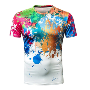 Camisetas Personalizadas de Manga Corta para Hombre, Cuello Redondo, Tejidas, 100% Algodón Ecológico, Transpirables, Antiarrugas, 180g, Color Fluorescente Sólido - Product Image 3