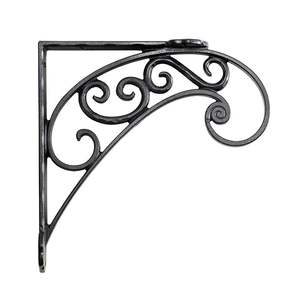 Decorative Iron <b>Shelf</b> Bracket Vintage Inspired <b>Wall</b> Support For Wooden <b>Shelves</b> Home Kitchen <b>Bathroom</b> Interior Storage - Product Image 5