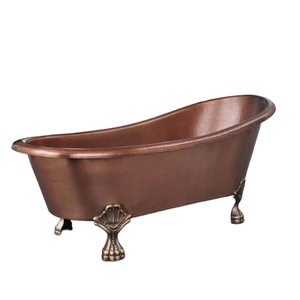 Bañera de cobre Btah Bañera Btah de cobre puro de alta calidad, elegante para el hogar, Hotel, baño, baño, uso de Perpouse - Product Image 6