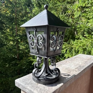 Lampe murale vintage en fer forgé pour salon, chambre, jardin, école, parc – Éclairage d'intérieur et décoration - Product Image 2