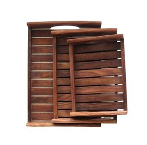 Plateau de service en bois plateau de décoration polyvalent pour cadeau de rangement comme décor de cuisine de Table plateau en bois - Product Image 1