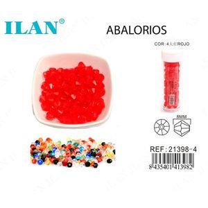 ILAN Abalorios Rhombus de 8mm, Cuentas Rojas para la Creación de Joyas - Product Image 3