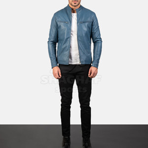Leather <b>Jacket</b> Slim Fit Fashion Casual Zipper <b>Jacket</b> Stylish Outerwear Wholesale Supply <b>Men</b> Winter <b>Jacket</b> - Product Image 5