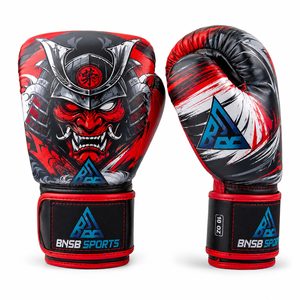 ถุงมือชกมวย MMA หนัง PU ยูนิเซ็กซ์ รุ่น Custom BNSB Sports - น้ำหนักเบาและซับแรงกระแทก สำหรับฝึกซ้อม มวยไทย คิกบ็อกซิ่ง - Product Image 6