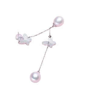 Pendientes Colgantes de Perlas de Agua Dulce con Carcasa de Plata S925 de Tilian, Fabricados por el Fabricante, Venta al por Mayor, con Diseño de Mariposa - Product Image 5