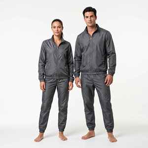 Custom Baggy Windbreaker <b>Tracksuit</b> 2 Piece Set Female Lightweight Oversized <b>Plain</b> Nylon <b>Tracksuit</b> for Unisex - Product Image 5