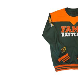 Sweat-shirt en molleton à col rond pour homme avec impression en relief FLORIDA A&M Fraternity, personnalisé, en chenille, taille plus, respirant, polyester/coton - Product Image 3