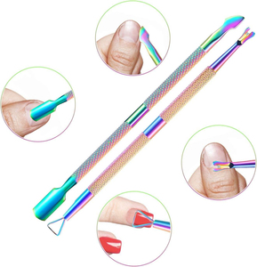 Professional Stainless Steel Cuticle Trimmer Pusher Durable Pedicure Manicure <b>Tools</b> Cutter Heavy Duty Curved Blade Sharp Tip - Product Image 5