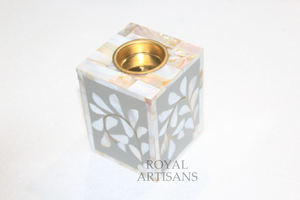 ROYAL ARTISANS - Juego de quemadores de incienso Bakhoor hechos a mano con incrustaciones de nácar, soporte de incienso Oud Mubkhara de madera - Product Image 3