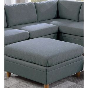 Divano a cuneo Dorris in tessuto con cuscino singolo e gambe in legno color acciaio per arredamento soggiorno - Product Image 5