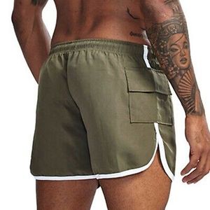 Men Casual Sports Mesh Shorts 100% Polyester Quick Dry Breathable Gym Running Basketball Training <b>High</b> Elastic - Product Image 2