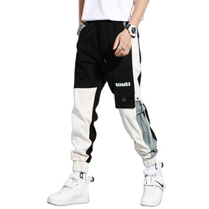 Nouveau Style boutons latéraux décor hommes décontracté survêtement fitness élastique confortable hommes pantalons pile Cargo pantalon - Product Image 2
