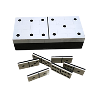 Ensemble de dominos professionnel de luxe, écologique, bicolore, fait main en résine, moderne, 28 pièces, avec étui de rangement pour tuiles de 2x1 pouce