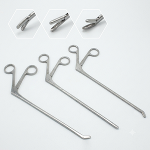 Laminectomy Cushing Pituitary Rongeur 2mm X 10mm Cup Jaws Set Straight Up <b>Down</b> - Product Image 1