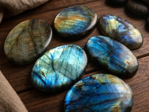 Flashy Labradorite Worry <b>Stone</b> for Spiritual Buy From Crystal Wholesale Natural High Quality Blue Each Flashy Gemstone Labrador - Product Image 3
