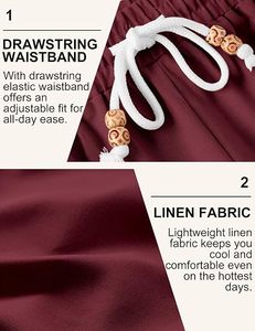 Shorts chino pour homme, tissés, taille mi-haute, anti-humidité, décontractés, pour l'été, extensibles, avec logo sur le devant, fermeture boutonnée, pour le golf - Product Image 5
