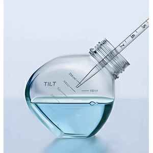 Botella de Vidrio Transparente de 500 ml con Tapa de Rosca de Polipropileno Blanco para Uso en Laboratorio - Product Image 5