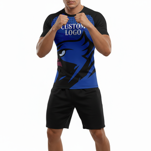 Personaliza Tu Propio Logotipo, Camiseta de Compresión Sublimada de Manga Larga, Rashguard de MMA, Rashguard de BJJ, para Hombre - Product Image 4