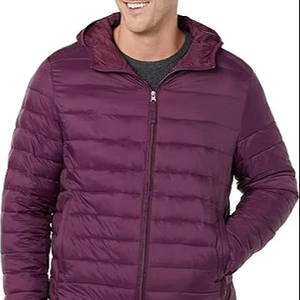 Thick Quilted <b>Mens</b> Puffer Jackets <b>Long</b> Hooded Winter <b>Coat</b> Lightweight Outdoor Warm Stylish Outerwear - Product Image 3