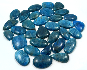Vente en gros de pierres précieuses naturelles en cristal, apatite cabochon pour la fabrication de bijoux en argent DIY - Product Image 1