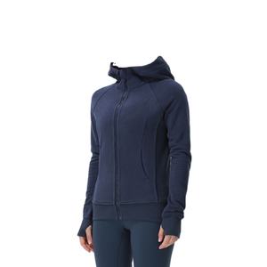 Tout nouveau sweat à capuche zippé épais pour femmes d'hiver pour Fitness Yoga course et exercice col à capuche avec décoration à paillettes - Product Image 4