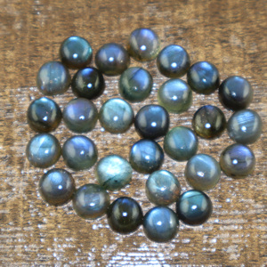 Pierre précieuse naturelle labradorite, forme ronde, cabochon, toutes tailles, pierre en vrac pour la fabrication de bijoux, fournisseur en gros, fabricant en vrac - Product Image 1