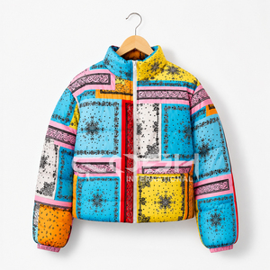 Cosh International Casual Woven Fabric Puffer Jacket with Custom Logo Stand Collar <b>Waterproof</b> <b>Winter</b> <b>Coat</b> - Product Image 3