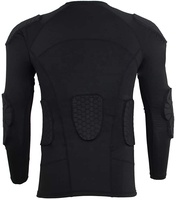 Chemise de surveillance liste pour hommes, costume à manches longues rembourré et de couleur noire, personnalisé, vente en gros