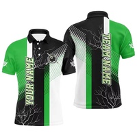 Sportbekleidung Großhandel Herren Pickleball Poloshirt Mikrofaser-Stoff Seidenweich Knitterfrei 4-Wege-Stretch Athletisches Performance-Oberteil