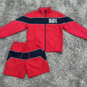 Conjunto Deportivo Rexfit para Hombre, Chaqueta y Pantalones de Nailon Ligero, Personalizable, al por Mayor - Product Image 1